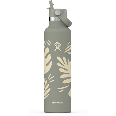 24 Oz Standard Mouth Hydro Flask w/Flex Straw Cap