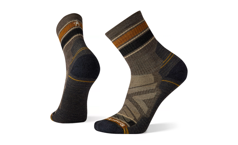Hike Light Cush Stripe Mid Crew Sock