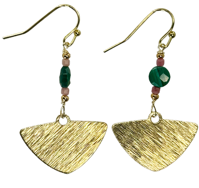 Malachite w/Rhodonite Triangle