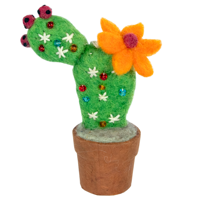 Prickly Pear Cactus Ornament