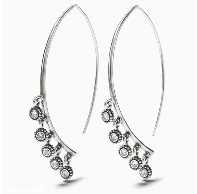 Brighton Twinkle Droplet Wire Earrings, Color: Silver