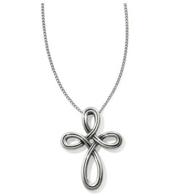 Brighton Interlok Petite Cross Necklace