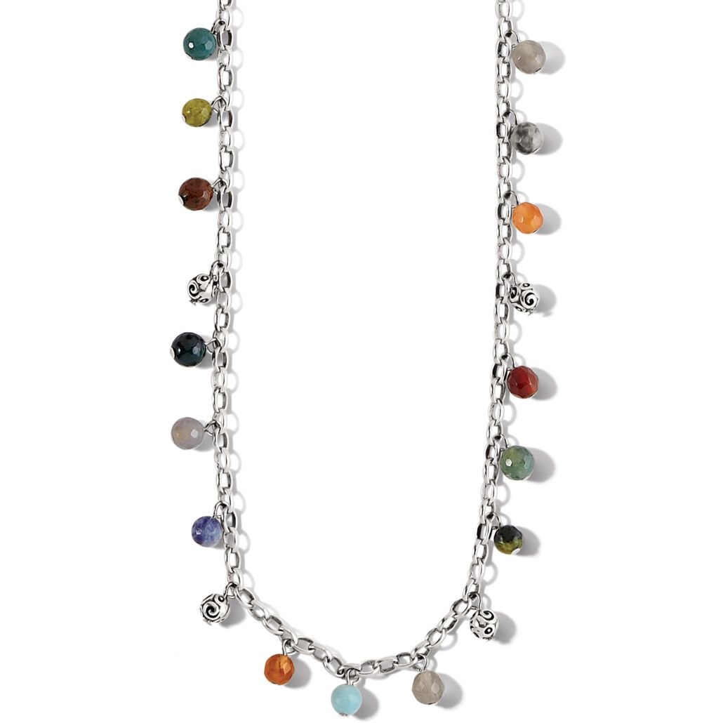 Contempo Desert Sky Droplet Necklace, Color: Silver/Multi
