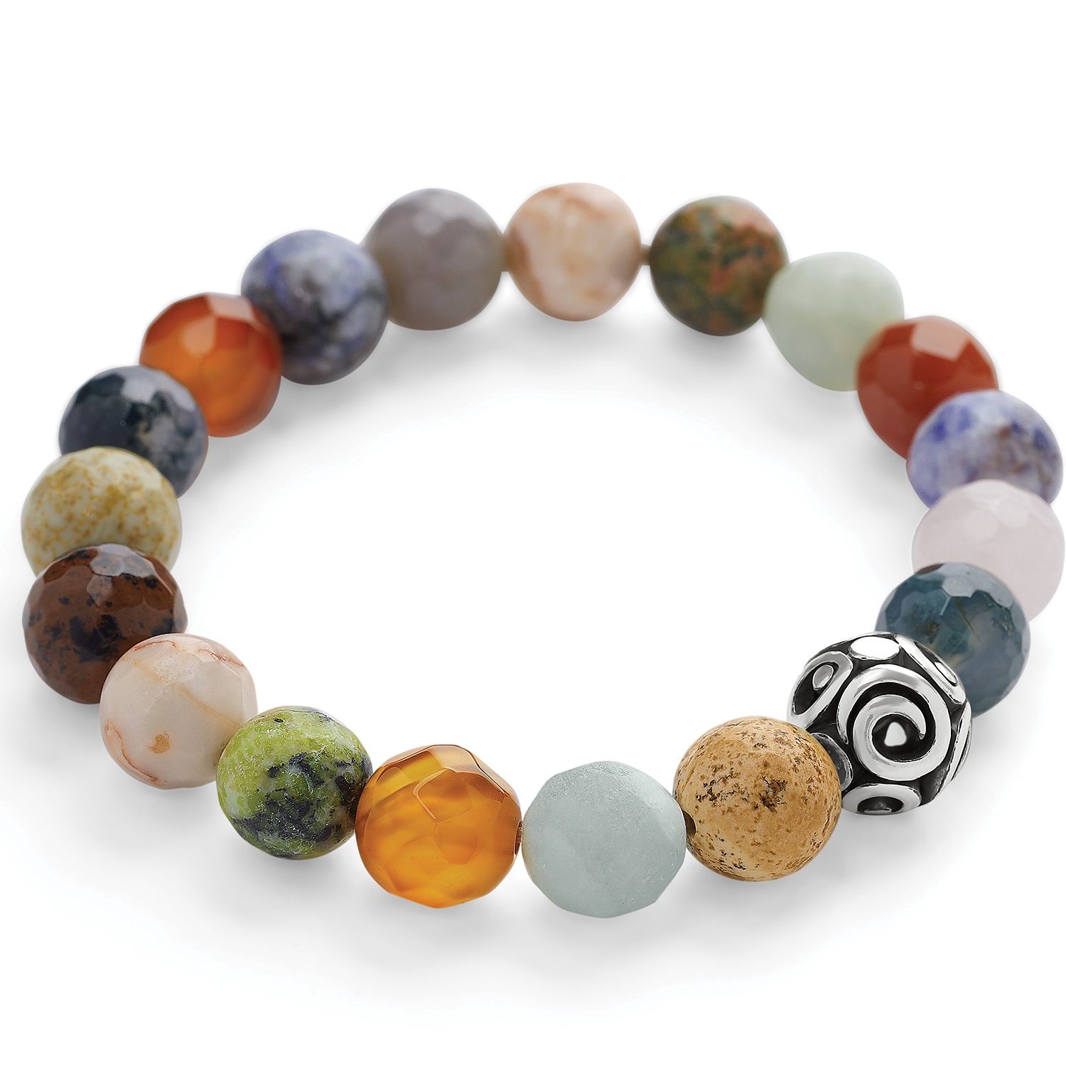 Brighton Contempo Desert Sky Stretch Bracelet, Color: Silver/Multi