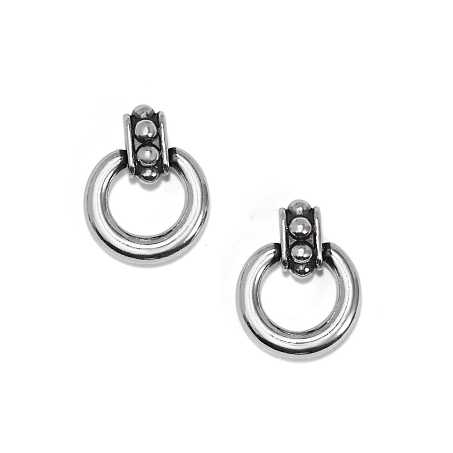 Brighton Pretty Tough Stud Petite Post Drop Earrings, Color: Silver