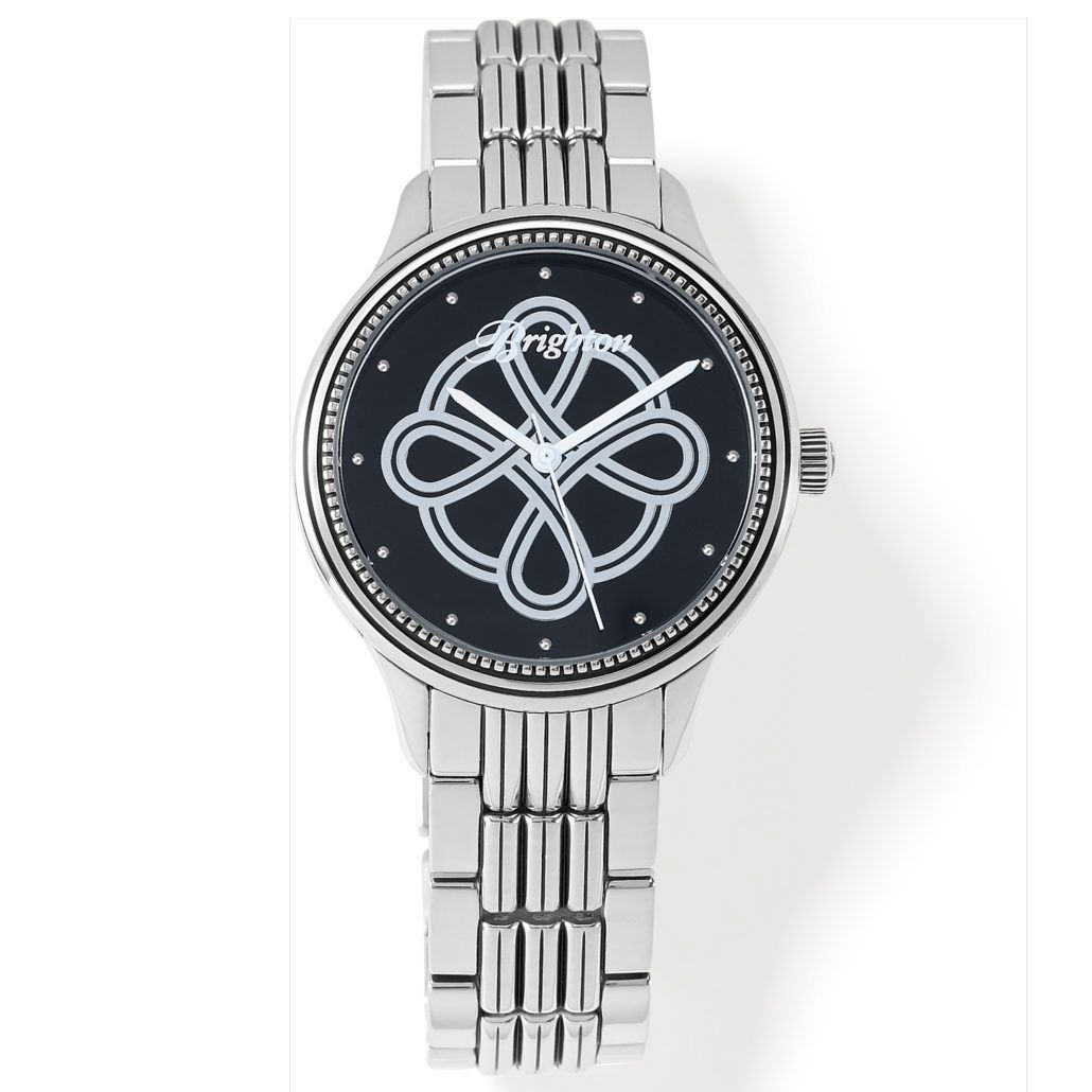 Brighton Ashbourne Watch, Color: Silver/Black