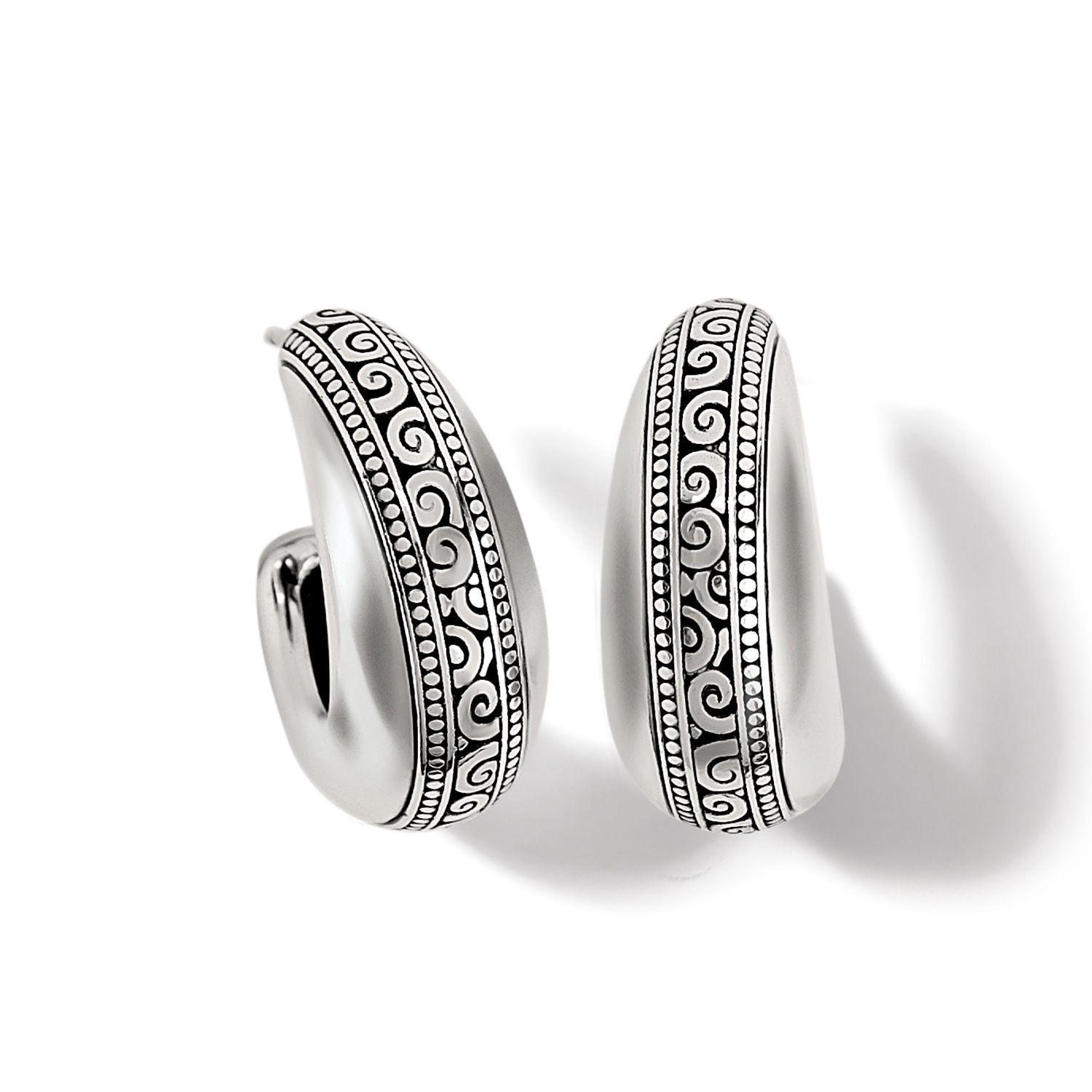 Brighton Mingle Adore Hoop Earrings, Color: Silver