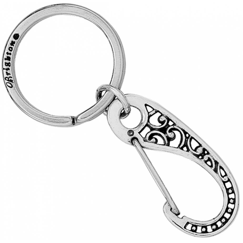 Brighton Crystal Ball Key Fob, Color: Silver