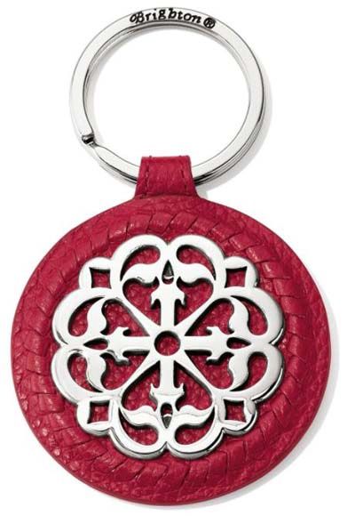 Brighton Ferrara Leather Key Fob-lipstick, Color: Lipstick