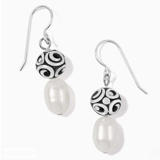 Brighton Contempo Pearl French Wire, Color: Silver/Pearl