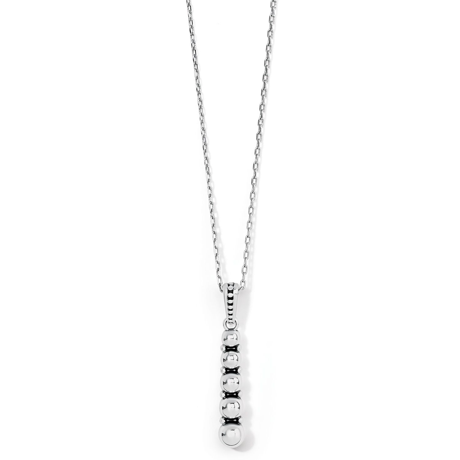 Brighton Pretty Tough Stud Cascade Necklace, Color: Silver