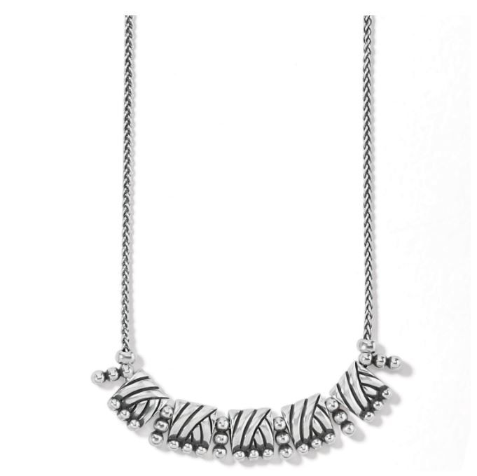 Brighton Sonora Tile Necklace, Color: Silver