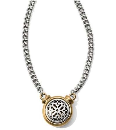 Brighton Ferrara Two Tone Necklace, Color: Silver/Gold