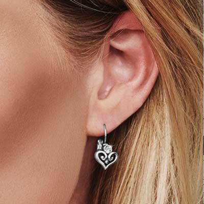 Brighton Alcazar Heart Leverback Earrings