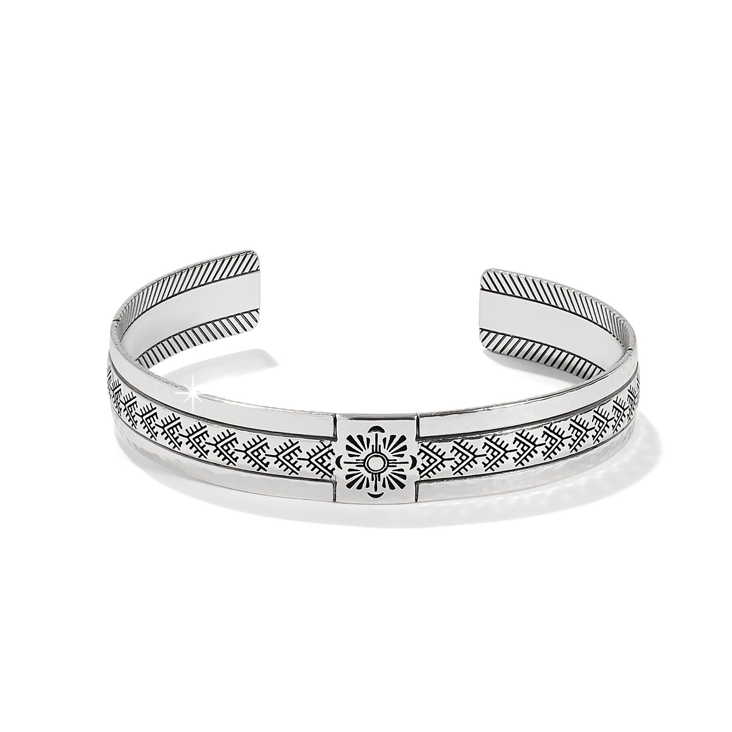 Brighton Mosaic Paseo Cuff Bracelet, Color: Silver