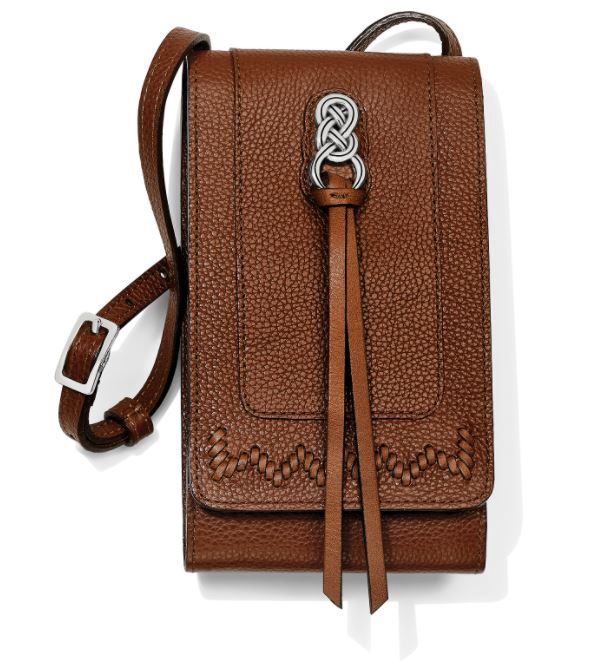 Brighton Interlok Phone Organizer, Color: Bourbon