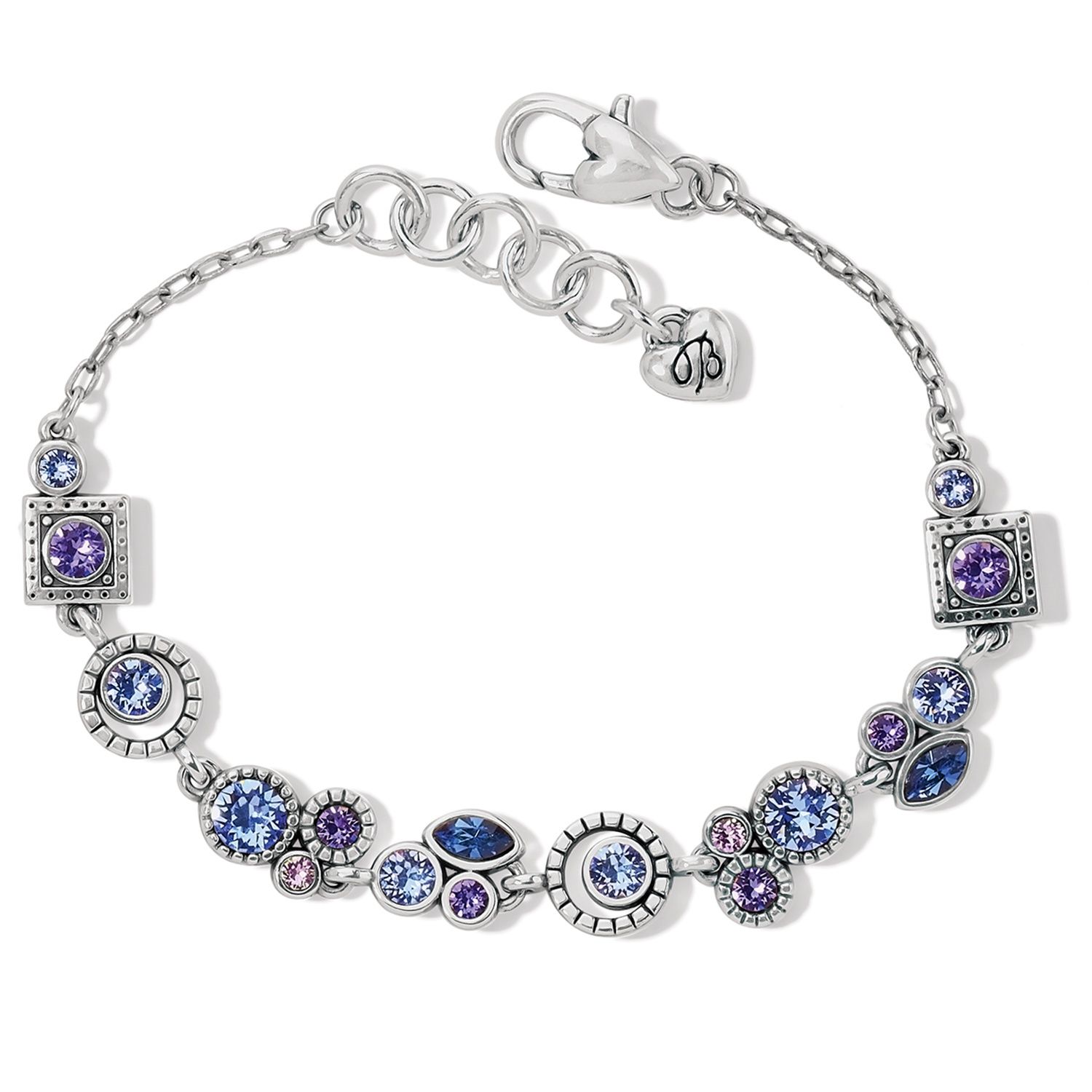 Brighton Halo Radiance Bracelet, Color: Silver/Tanzanite