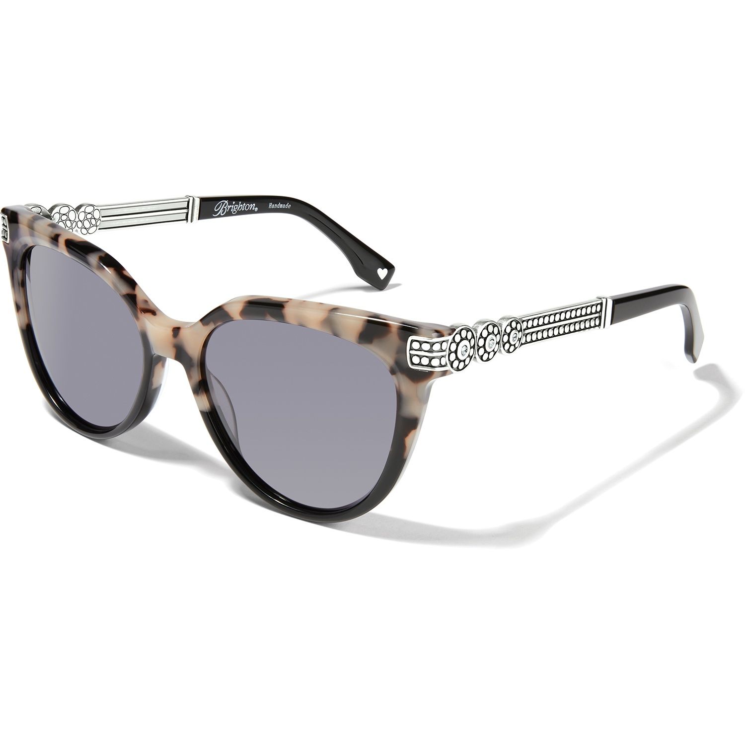 Brighton Pebble Medali Dual Tone Sunglasses, Color: Black/Tortoise