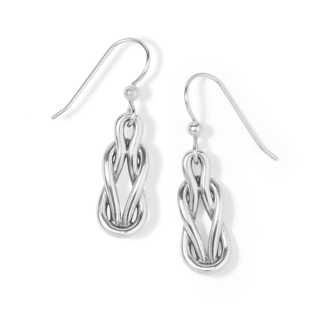 Brighton Interlok Harmony French Wire Earrings, Color: Silver