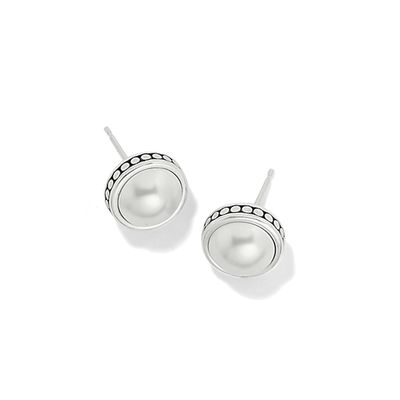 Brighton Pebble Dot Pearl Post Earrings