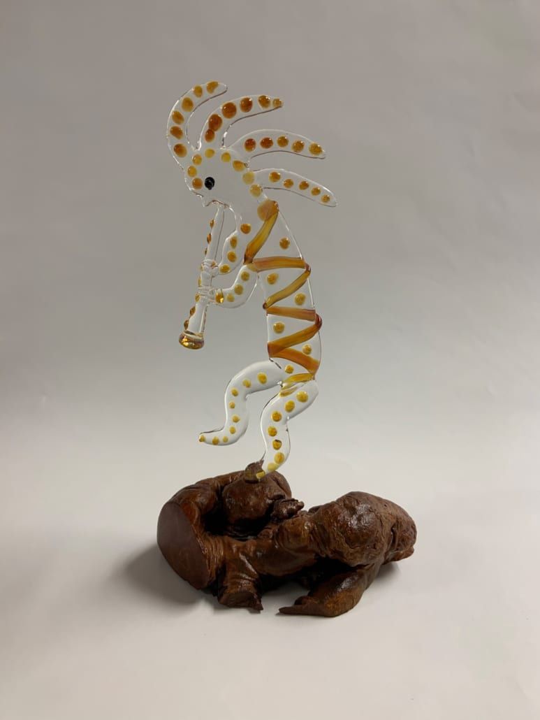 Blown Glass Kokopelli