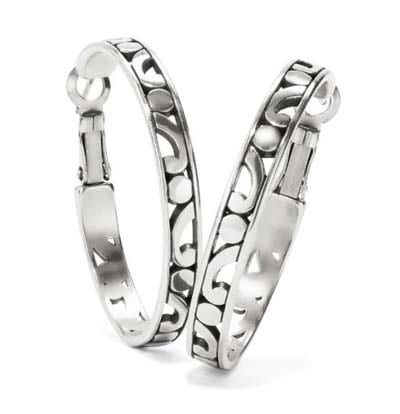 Brighton Contempo Medium Hoop, Color: Silver
