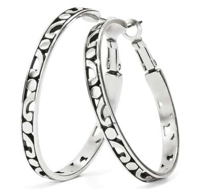 Brighton Contempo Large Hoop, Color: Silver