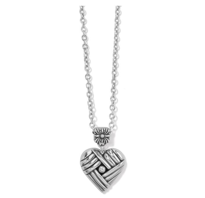 Brighton Sonora Heart Necklace, Color: Silver
