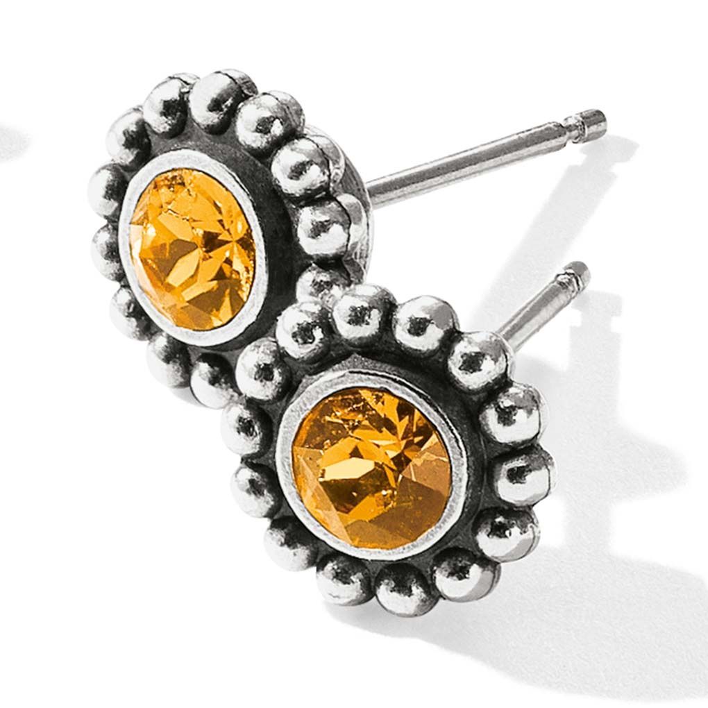 Brighton Twinkle Mini Post Earring - Topaz, Color: Topaz