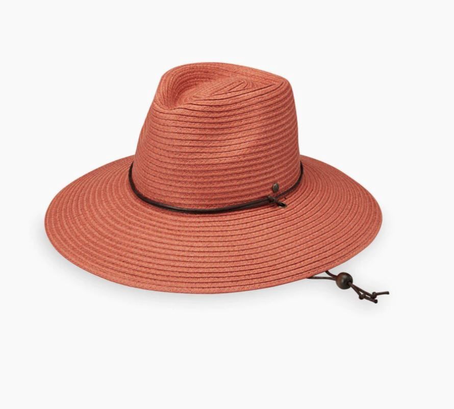 Wallaroo Petite Sanibel Women's Sun Hat, Color: Coral