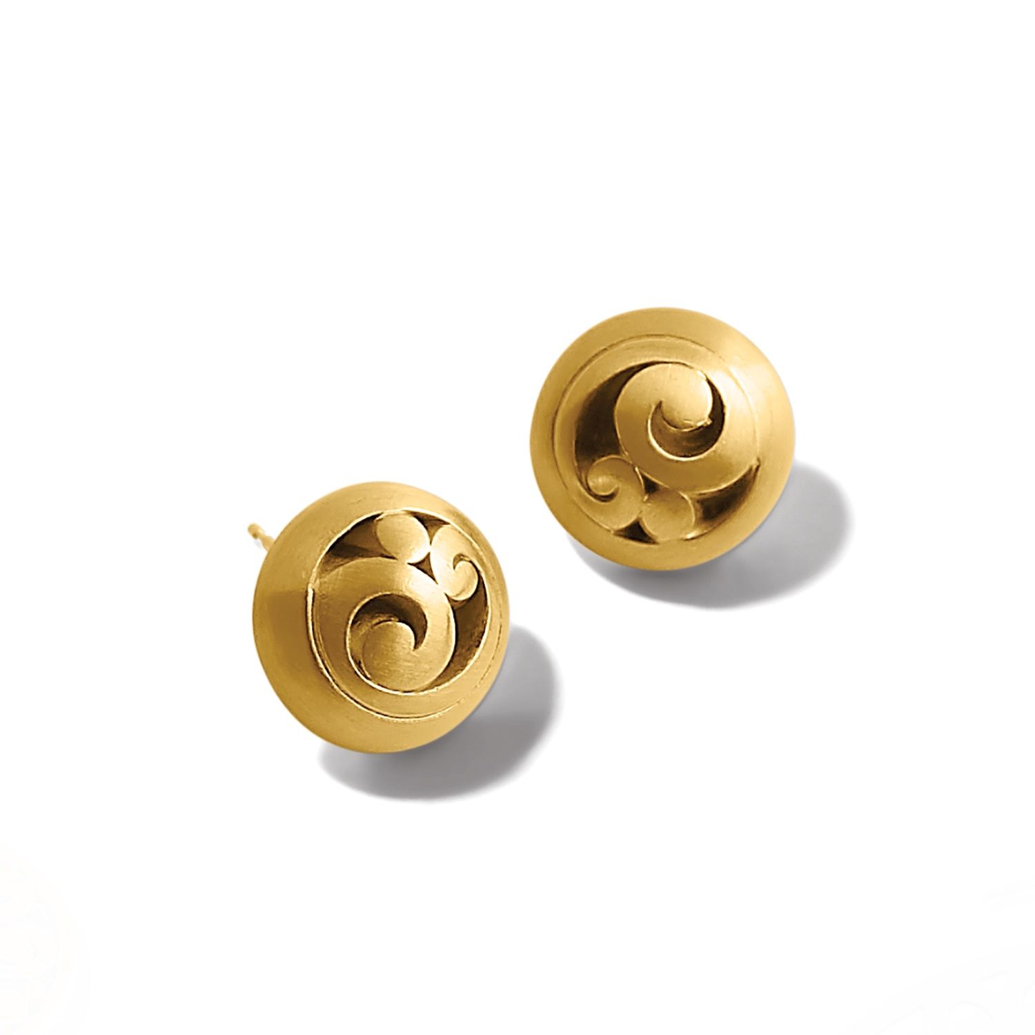 Brighton Contempo Post Gold Earrings, Color: Gold