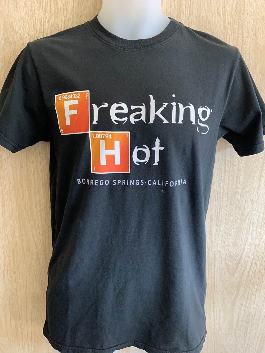 Freaking Hot - Adult Mineral Wash Tee, Color: Wash Black, Size: Small