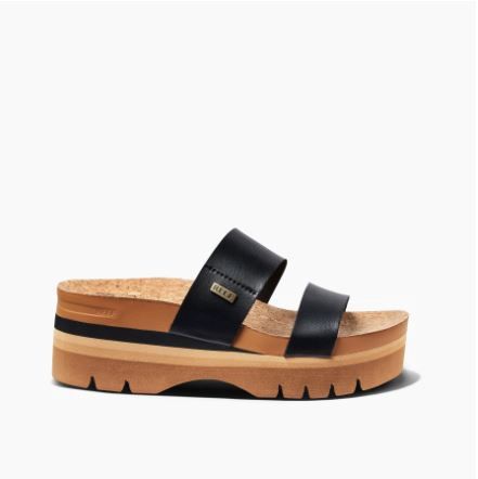 Reef Cushion Vista Higher Women's Sandals-D, Color: Black, Size: 5