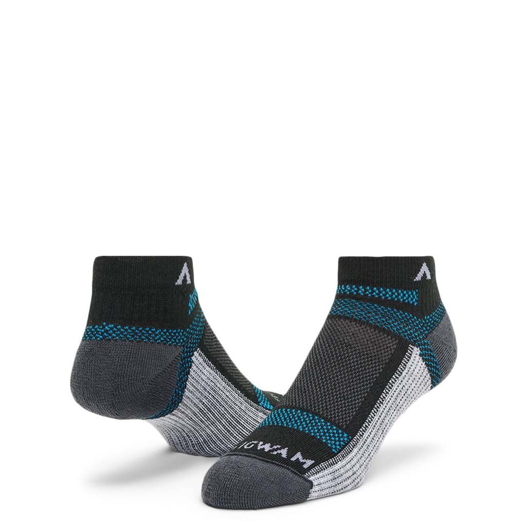 Wigwam Ultra Cool-Lite Low Running Socks, Color: Black 2-D, Size: XL