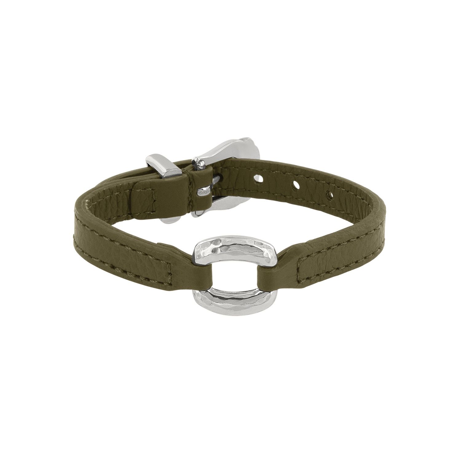 Brighton Timeless Link Bandit Bracelet - Olive, Color: Olive