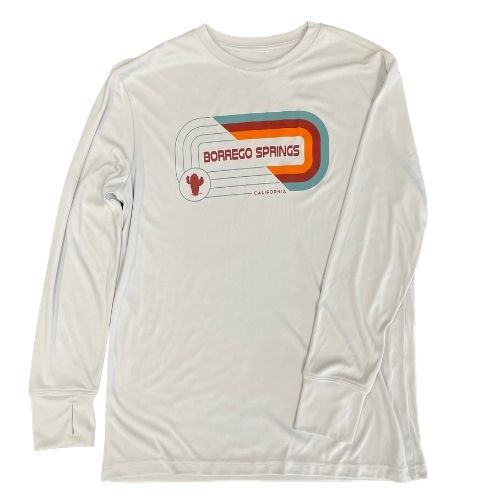 Split Screen L/S Sun Protection T-Shirt, Color: Pearl Grey, Size: Small