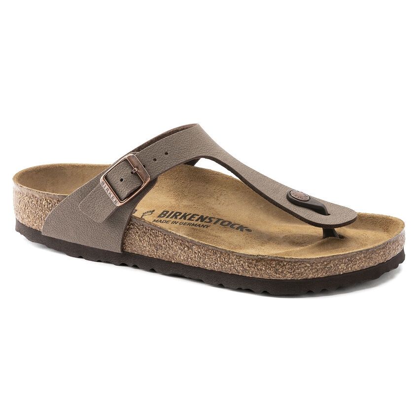 Birkenstock Women's Gizeh Birkibuc-Regular, Color: Mocha, Size: 37 (6-6.5)