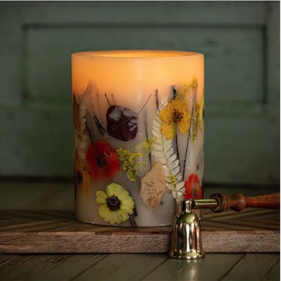 Small Round Botanical Candle