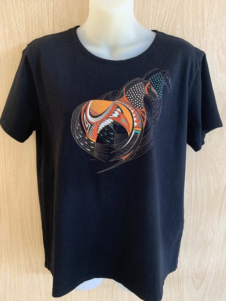 Sabaku Women's Boutique Tee, Black Horse, Color: Midnight, Size: XS