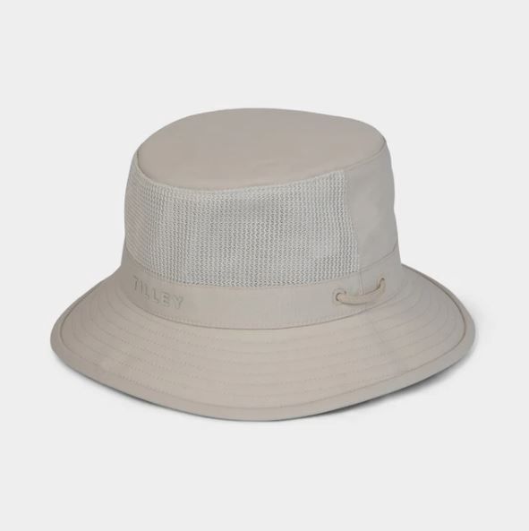 Tilley LTM1 Airflo Bucket Hat, Color: Light Stone, Size: Small