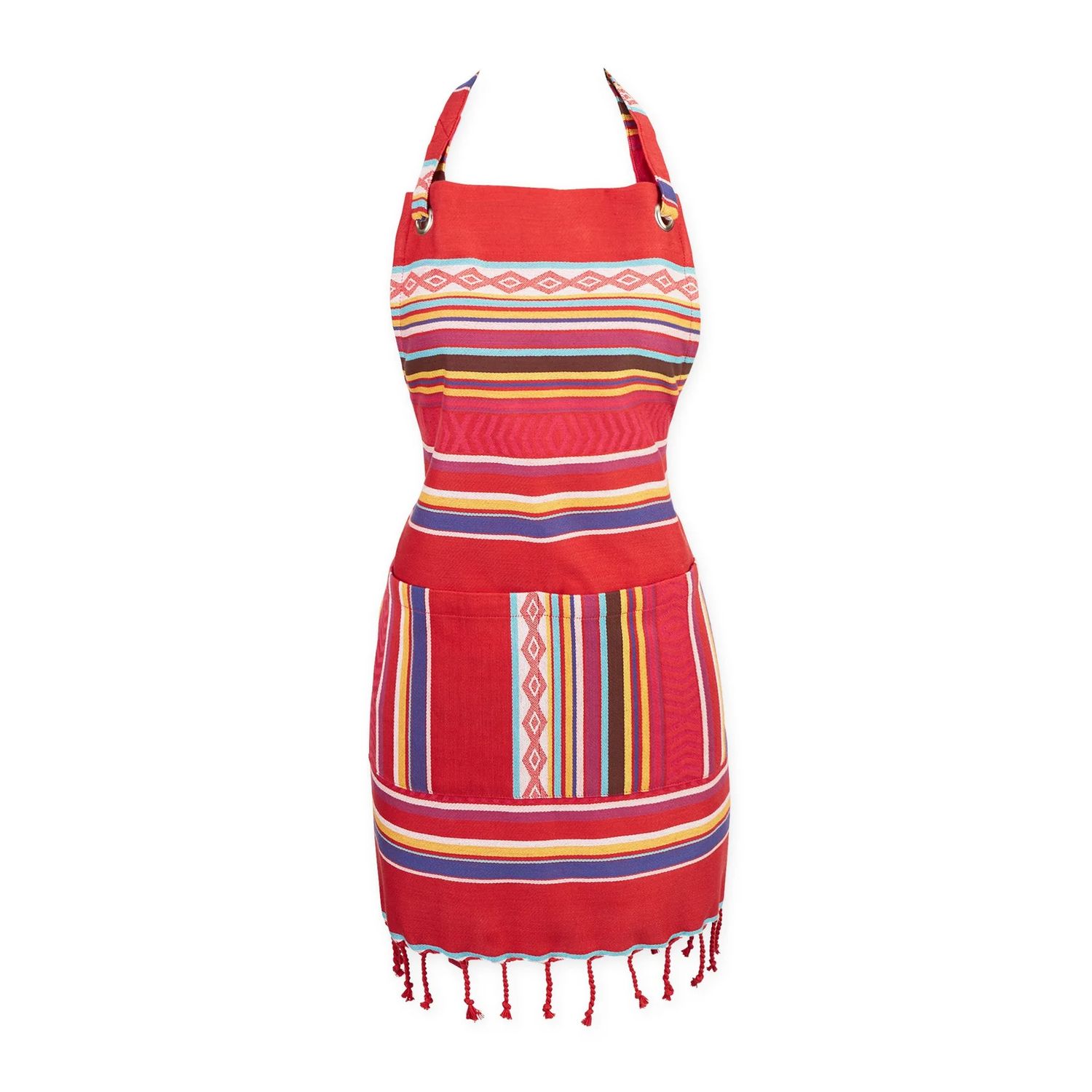 Apron - Baja Stripe, Color: Red Multi Stripe