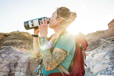40 Oz Wide Mouth Hydro Flask w/Flex Cap