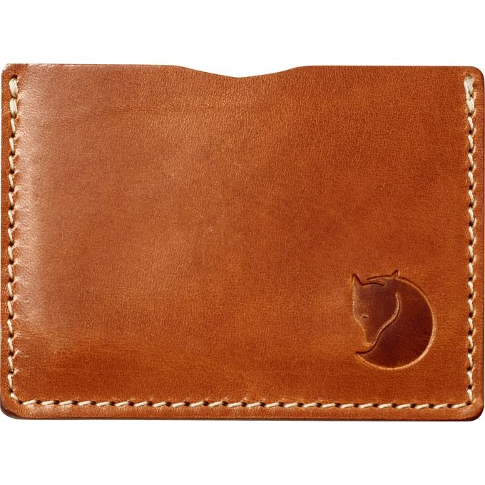 Fjallraven Ovik Card Holder, Color: Leather Cognac