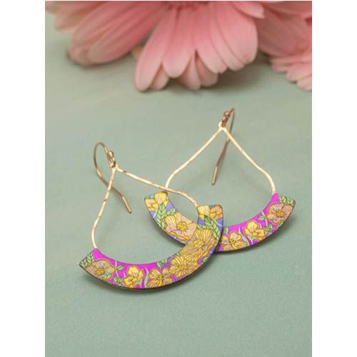 Holly Yashi Botanical Bliss Earrings, Color: Sunrise Gold/Gold