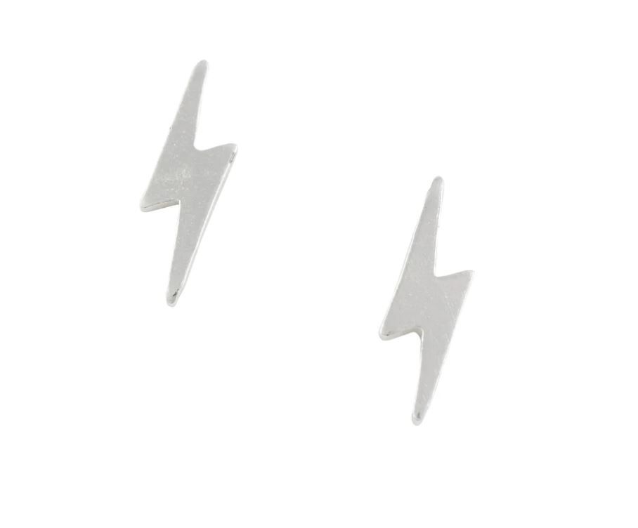 Tomas Jewelry Struck by Lightning Stud Earrings in Silver, Color: Silver
