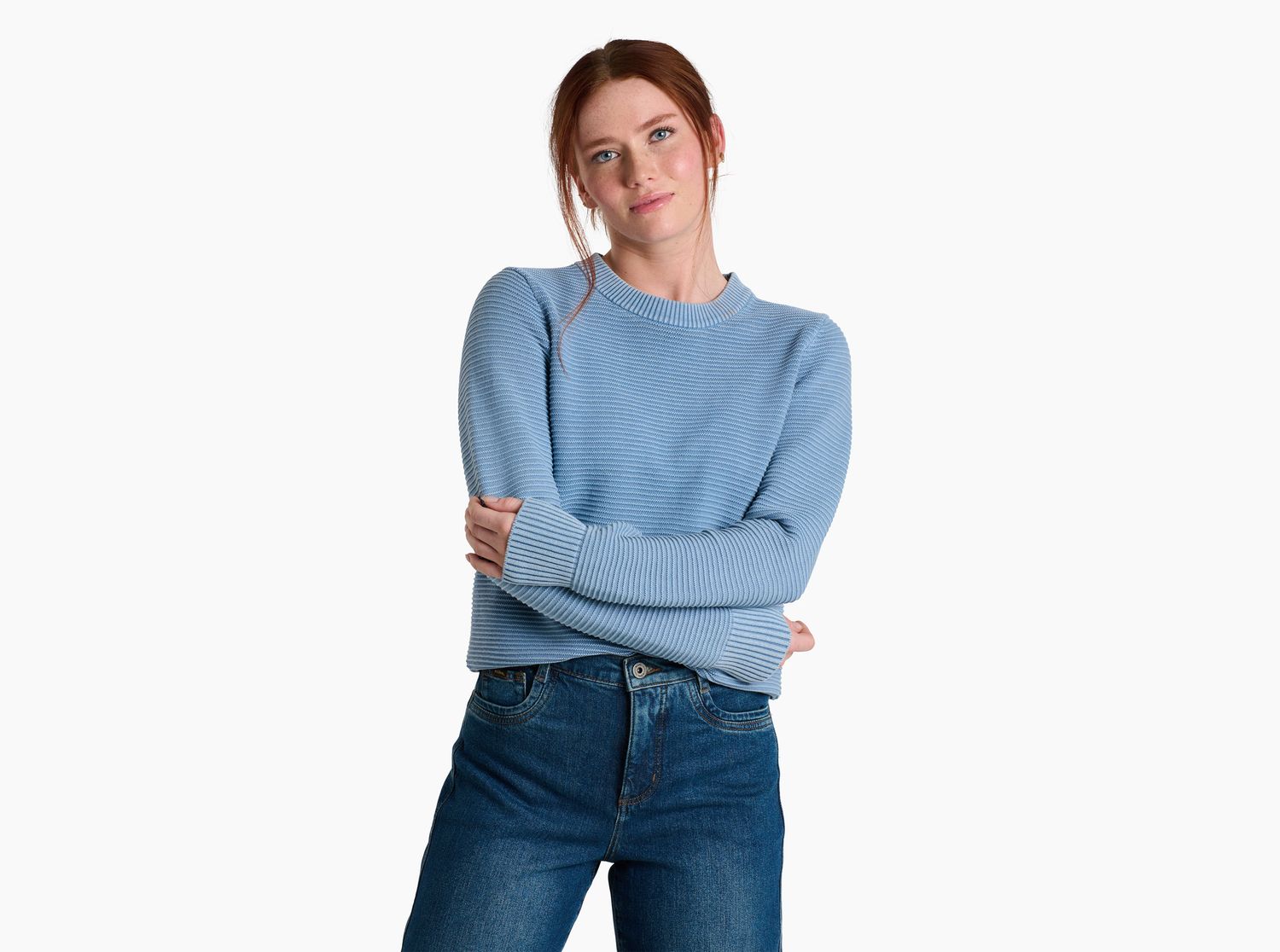 Kuhl Women's Sofie Women's Sweater, Color: Winter Sky, Size: XS