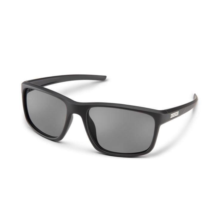 Suncloud Respek Sunglasses, Frame Color: Matte Black, Lens Color: Polarized Gray