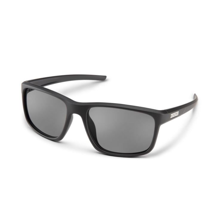 Suncloud Respek Sunglasses, Frame Color: Matte Black, Lens Color: Polarized Gray