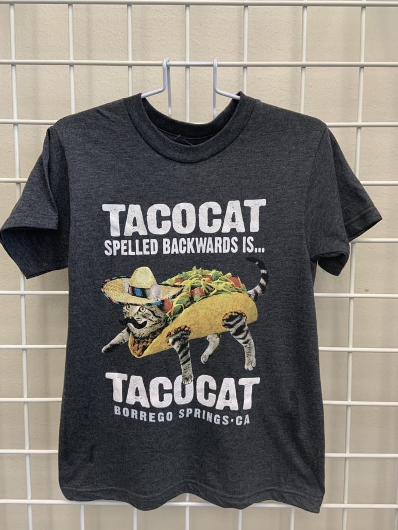 Taco Cat - Youth 50/50 Blend T-Shirt, Color: Heather Charcoal, Size: Large