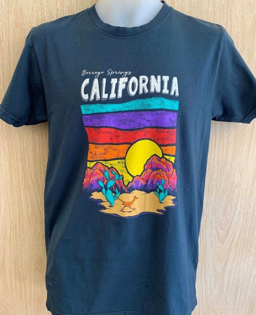 Southwest Scene - Adult Mineral Washed T-Shirt, Color: Normandy, Size: Small